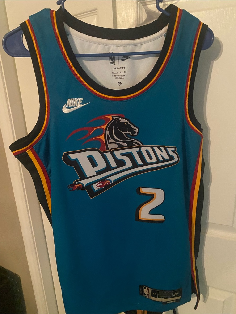 Nike Pistons Teal Cade Cunningham #2 Basketball Jersey